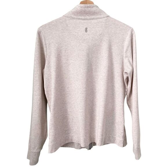 Tommy Bahama Full Zip Turtleneck Sweater in Size Medium 100% Pima Cotton - Picture 2 of 9